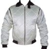 White Lightweight Bomber Jackets for Men Premium Quality - Image 2